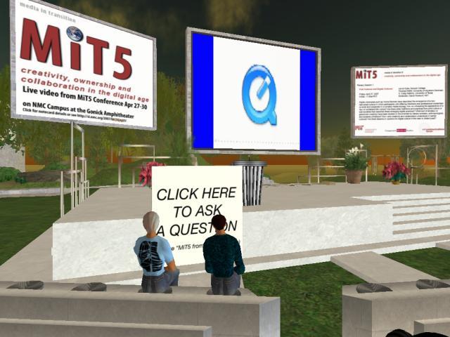 image from plenary not broadcast to Second Life