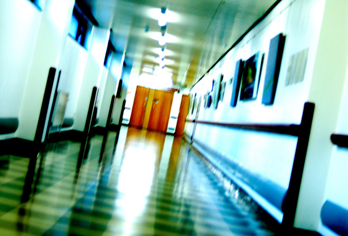 Photo of a hospital corridor by Adrian Boliston. Creative Commons Attribution licenced.