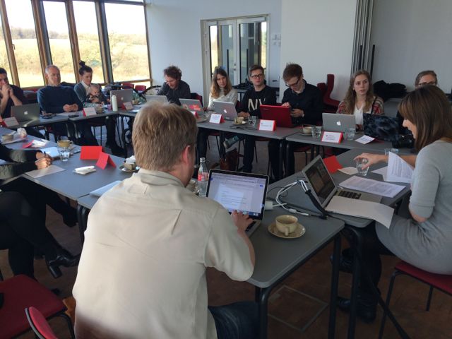 Discussing intimate surveillance at the Tracking Culture workshop in Aarhus.